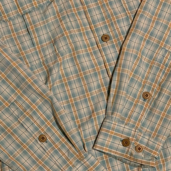 L light teal plaid duluth trading mens shirt - Picture 9 of 10